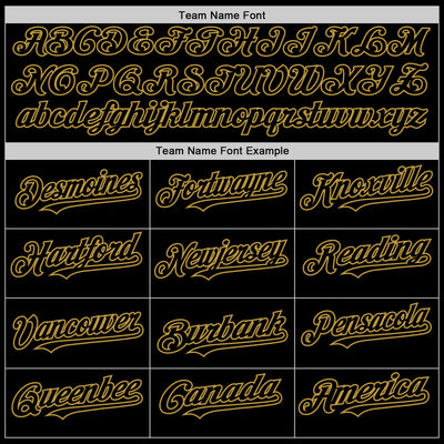 Custom Black Old Gold Pinstripe Old Gold Authentic Sleeveless Baseball Jersey