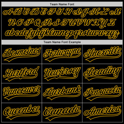 Custom Black Gold Authentic Throwback Baseball Jersey