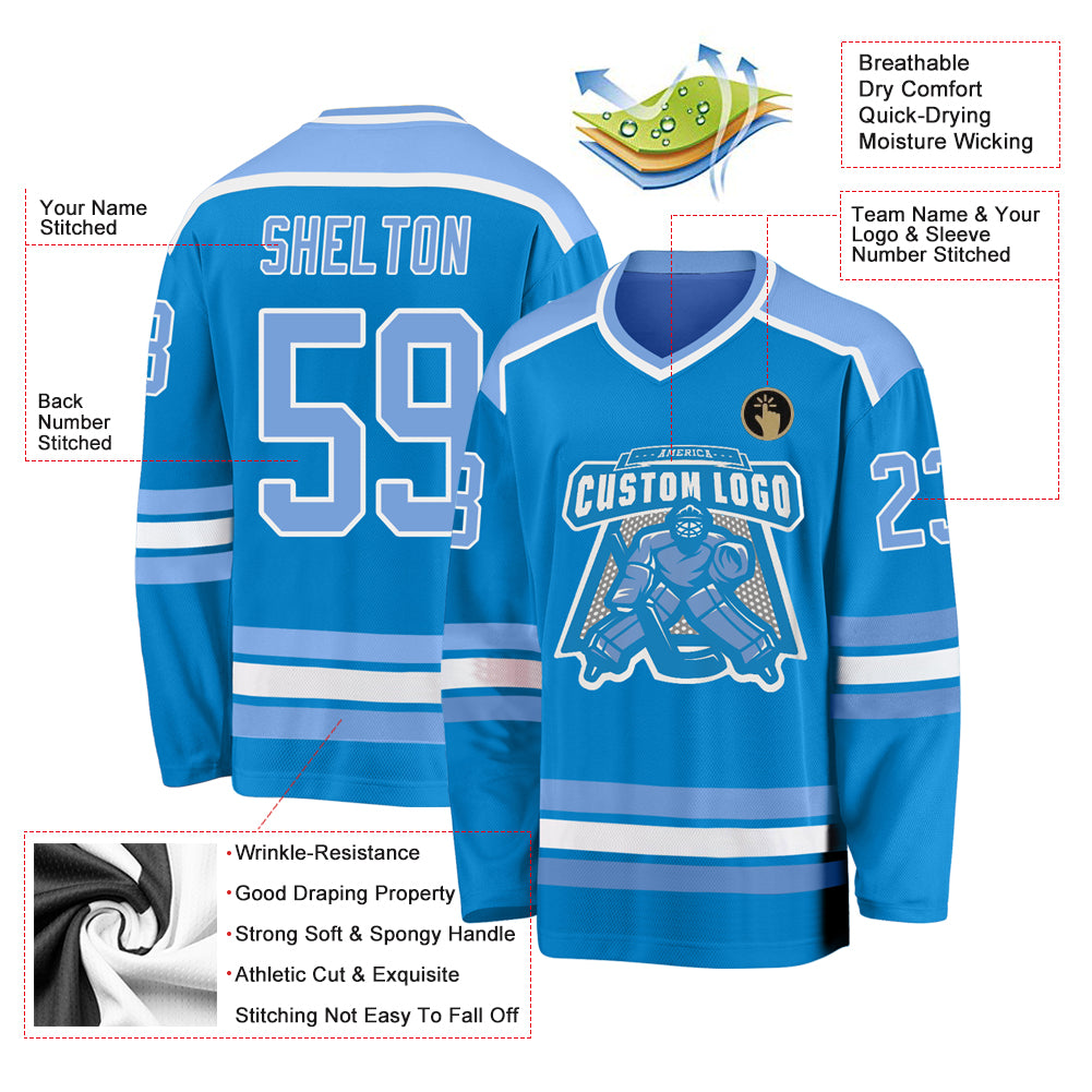 Tampa Bay Lightning Blue Custom NHL Authentic Jersey