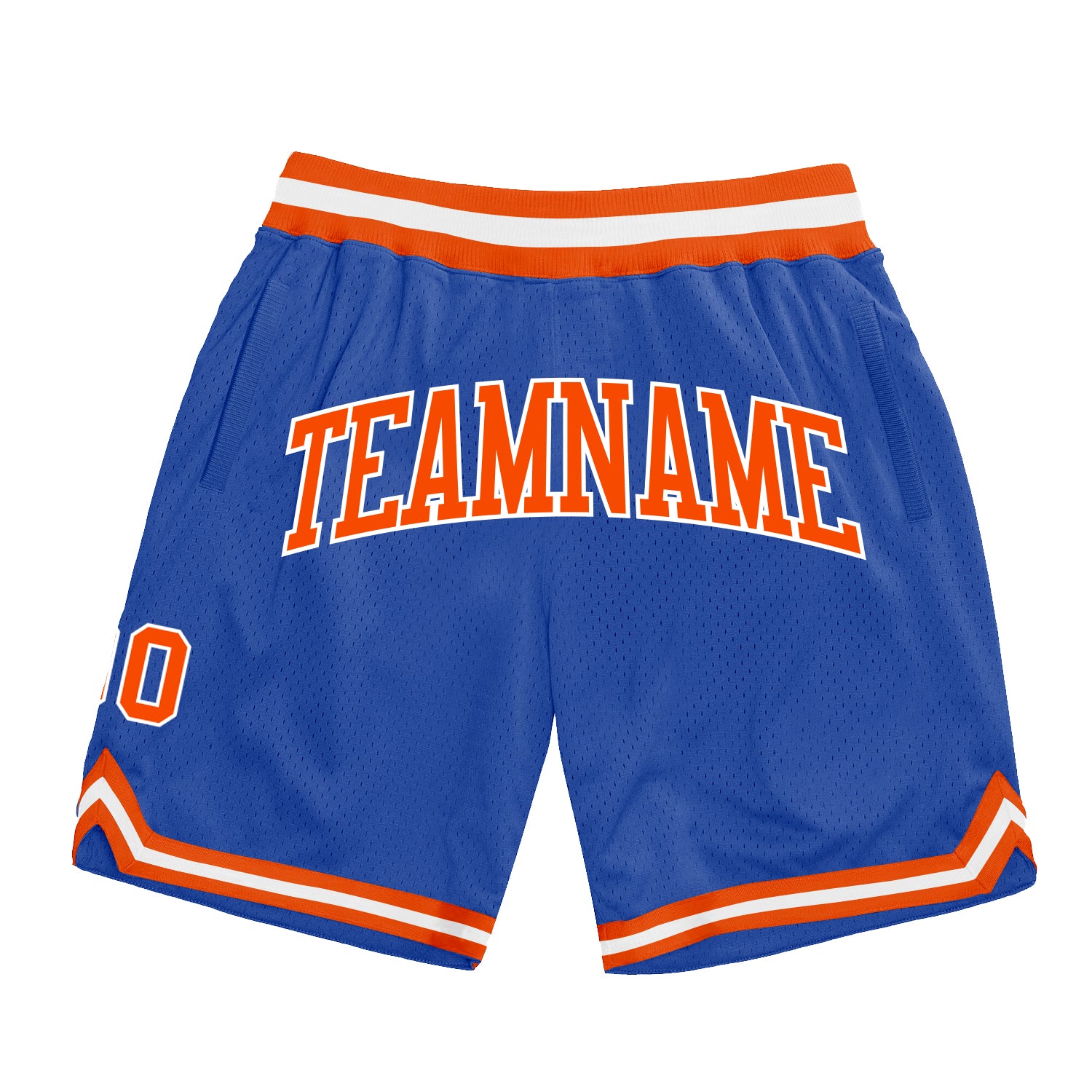 Blue and orange shorts online