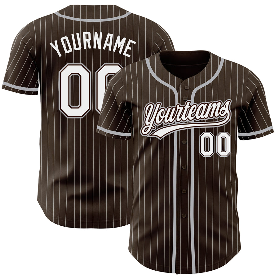  Custom Pinstripe Baseball Jersey Uniform Personalized