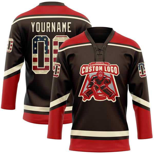 Custom Chicago Blackhawks Hockey Jersey Name and Number Red Drift Fashion