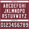 Custom Burgundy White-Black Mesh Authentic Football Jersey