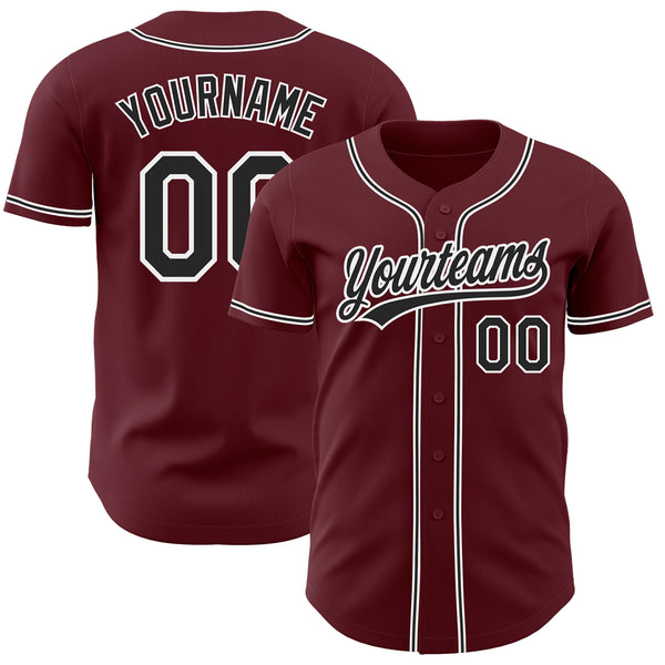 Unisex Full Button Plain Maroon Custom Baseball Jerseys | YoungSpeeds