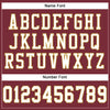 Custom Burgundy White-Old Gold Mesh Authentic Football Jersey