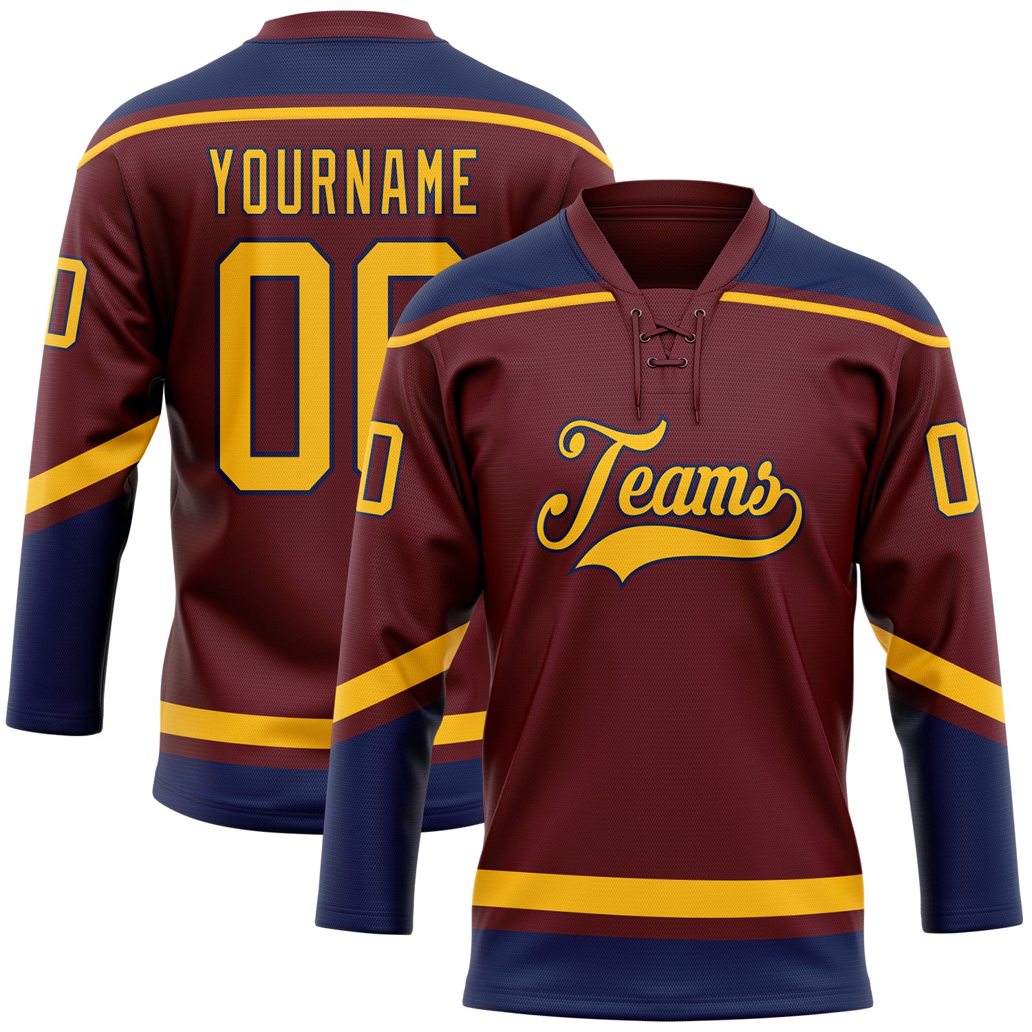 Maroon Gold Jersey 