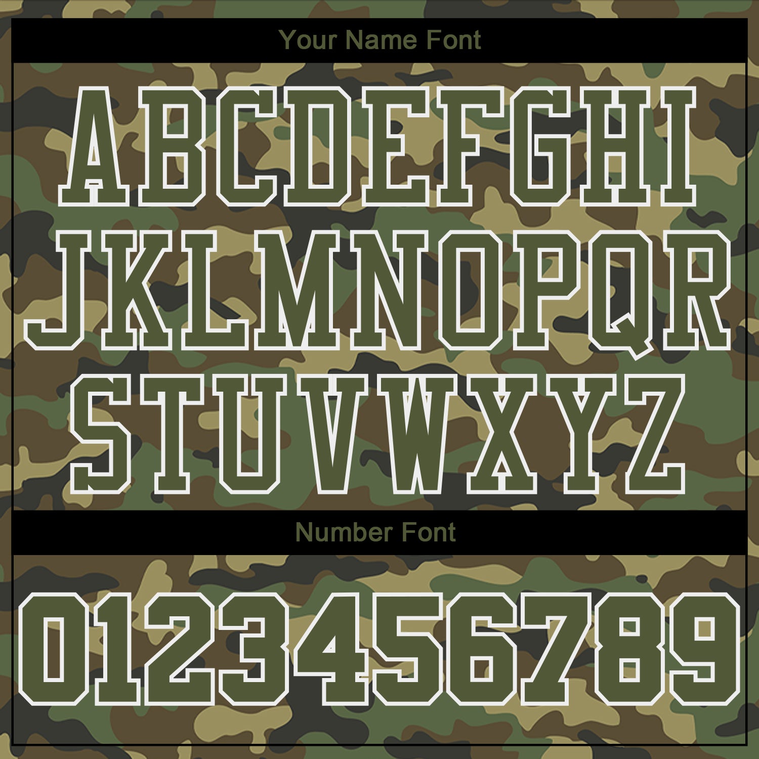 Custom Basketball Jersey Olive Camo-Cream Round Neck Rib-Knit Salute To  Service - Personalized Name, Number