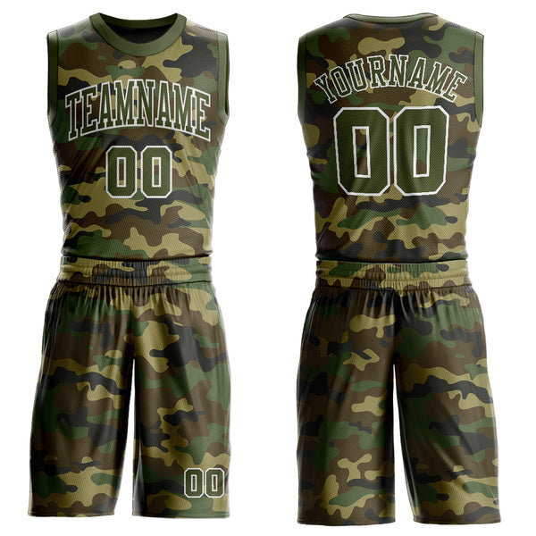 Top design Custom made sublimation camouflage basketball jersey