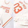 Custom Cream Orange Authentic Baseball Jersey