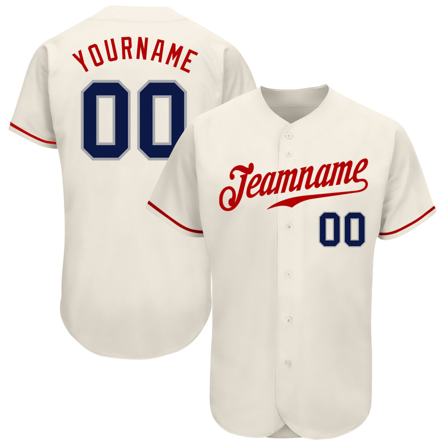 Cheap Cream Custom Baseball Jerseys, Baseball Uniforms Sale – Fcustom