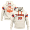 Custom Stitched Cream Orange-Royal Football Pullover Sweatshirt Hoodie