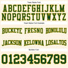 Custom Stitched Cream Green-Gold Football Pullover Sweatshirt Hoodie