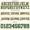 Custom Stitched Cream Kelly Green-Orange Football Pullover Sweatshirt Hoodie