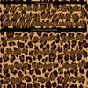 Custom Women's Brown Brown-Old Gold Leopard 3D V-Neck Cropped Baseball Jersey