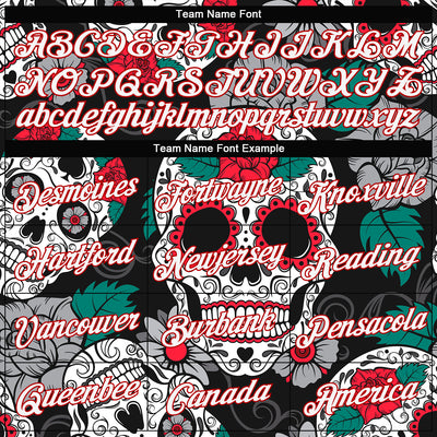 Custom Women's Graffiti Pattern White-Red Skull Fashion 3D V-Neck Cropped Baseball Jersey