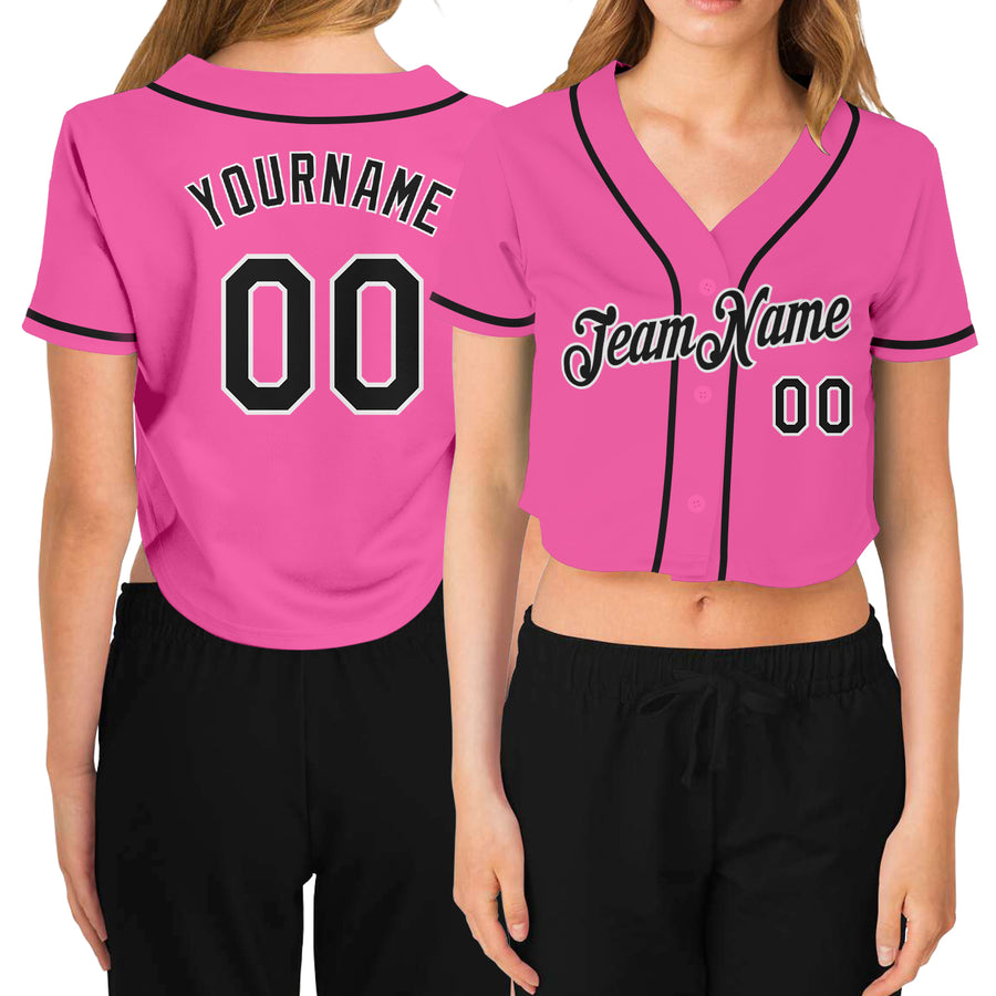 Beauty Premium Fashion Women's Cropped Baseball Jersey – TFC&H Co.