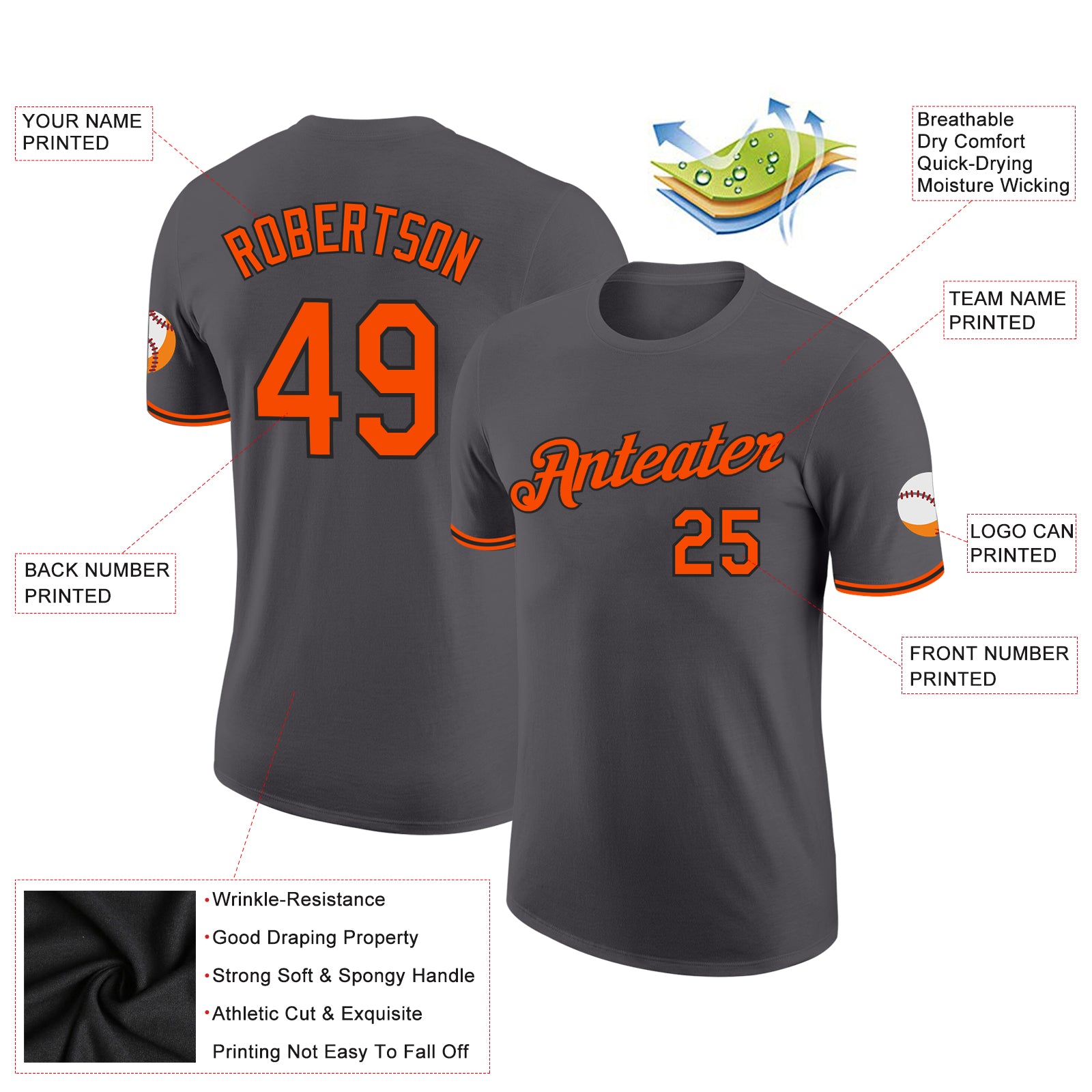 Baltimore Orioles Custom Name And Number Baseball Jersey - T-shirts Low  Price