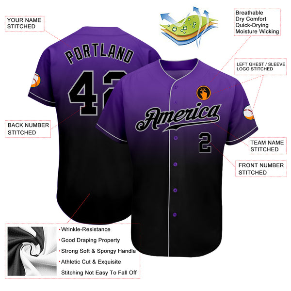 Youth Stitches Gray/Black Colorado Rockies Team Jersey