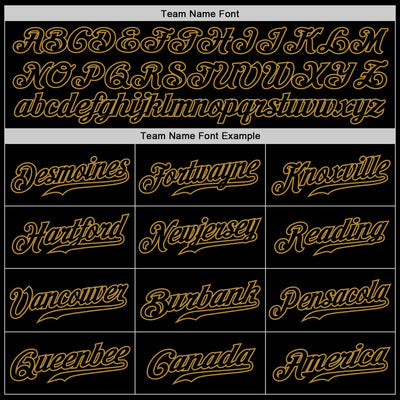 Custom Gray Black-Old Gold Authentic Gradient Fashion Baseball Jersey