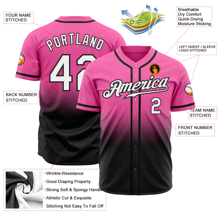 Selfmade Baseball Jersey 8T / Pink