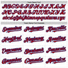 Custom White Pinstripe Red-Royal Authentic Fade Fashion Baseball Jersey