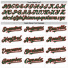 Custom White Pinstripe Kelly Green-Red Authentic Fade Fashion Baseball Jersey