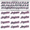 Custom White Pinstripe Kelly Green-Pink Authentic Fade Fashion Baseball Jersey