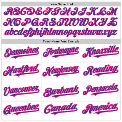 Custom White Pinstripe Purple-Pink Authentic Fade Fashion Baseball Jersey