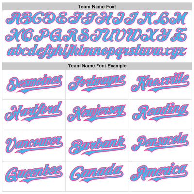 Custom White Pinstripe Sky Blue-Pink Authentic Fade Fashion Baseball Jersey