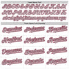 Custom White Pinstripe Gray-Crimson Authentic Fade Fashion Baseball Jersey