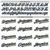 Custom White Pinstripe Royal-Old Gold Authentic Fade Fashion Baseball Jersey