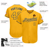 Custom Gold Gold-Royal Authentic Baseball Jersey