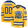 Custom Gold Royal-White Hockey Jersey