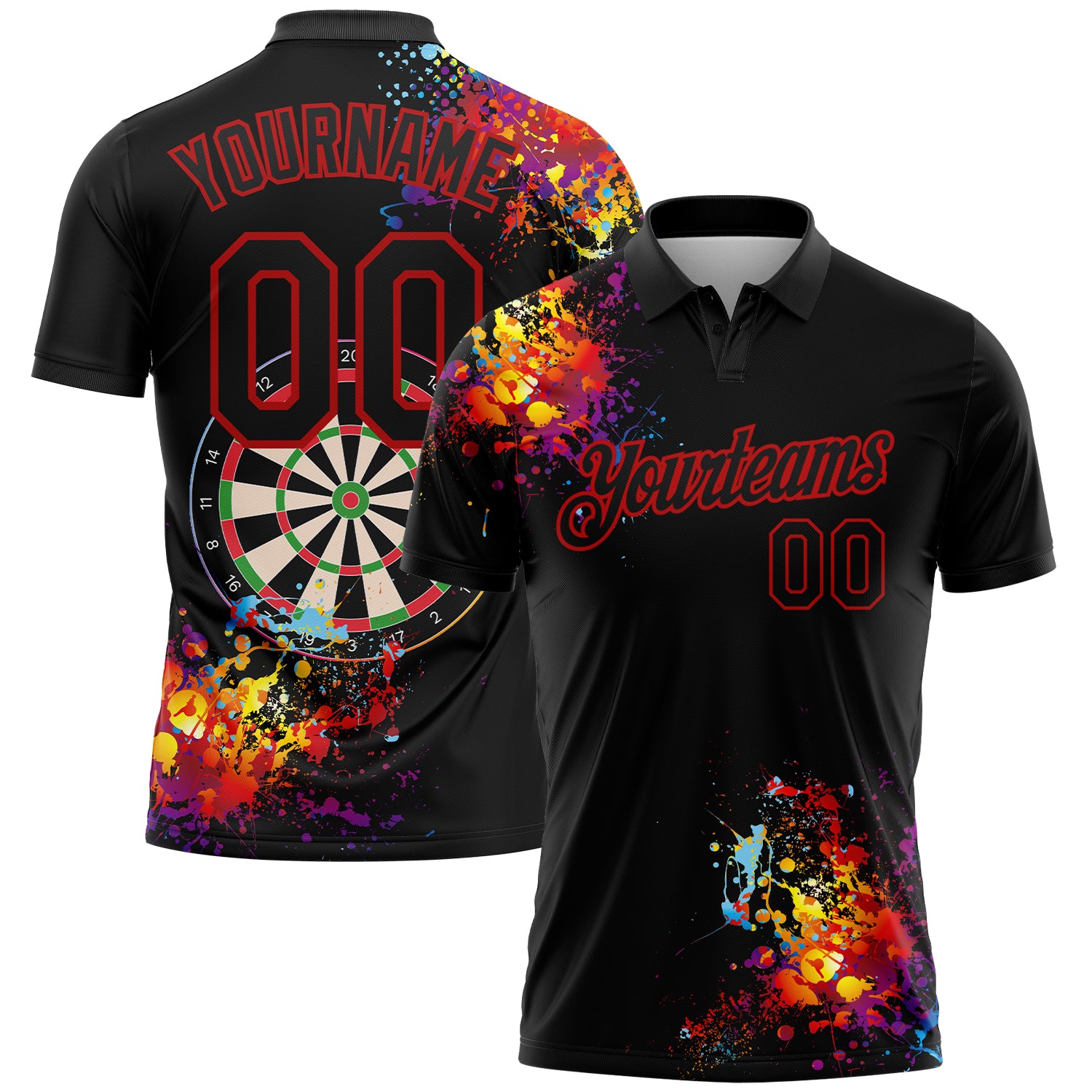 Custom 3D Patterns Darts T-Shirts  Performance Retro Jerseys Design -  FansIdea