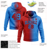 Custom Stitched Powder Blue Red-Navy Gradient Fashion Sports Pullover Sweatshirt Hoodie