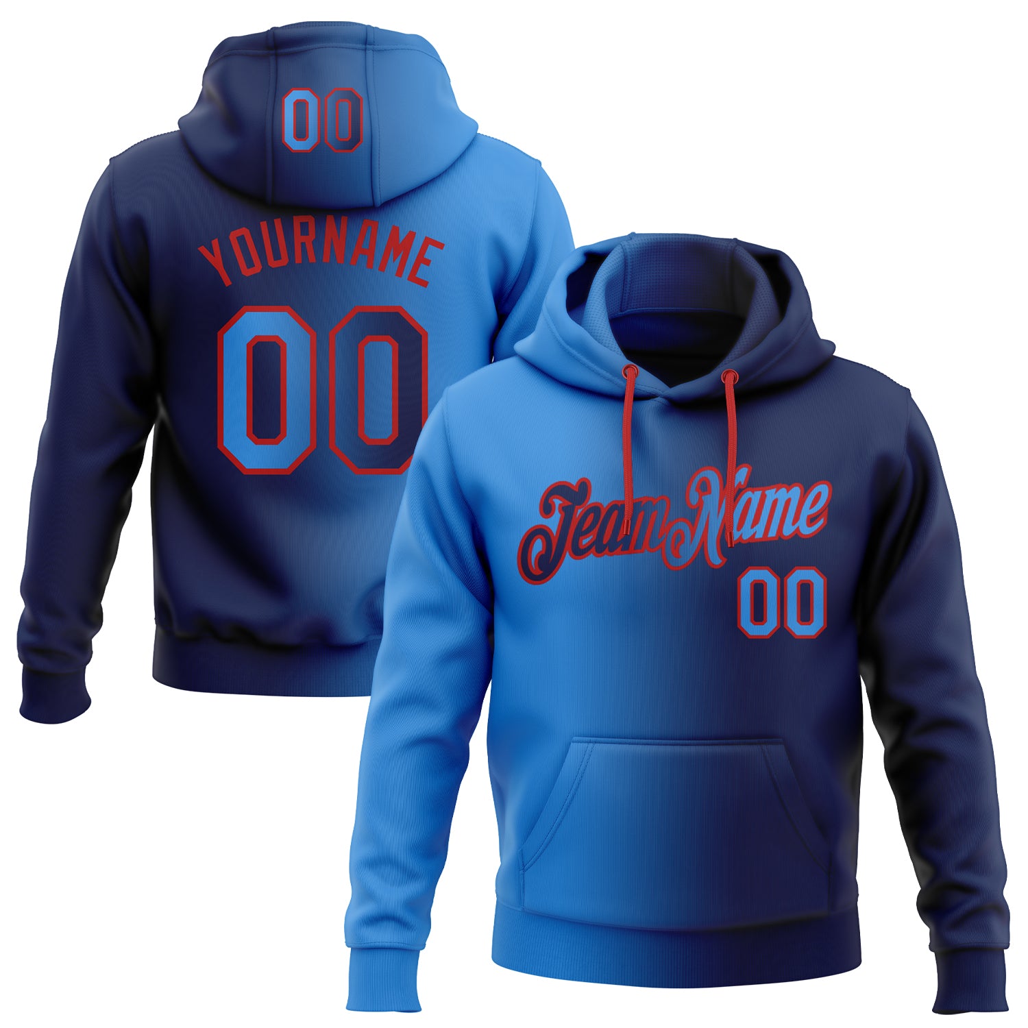 Atlanta Braves Stitches Pullover Crew Sweatshirt - Navy