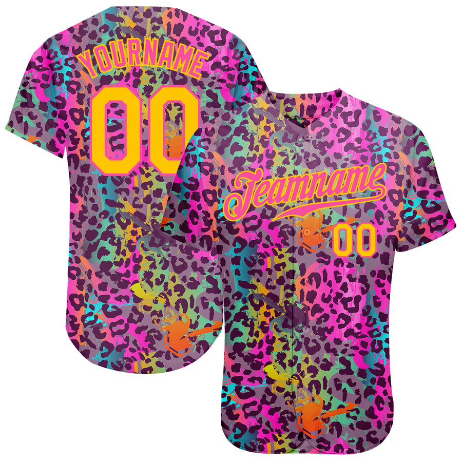 Personalized Colorful Splatter Art Hip Hop 90s Fashion Custom Number Idea  Gift For Fans Baseball Jersey - Inktee Store