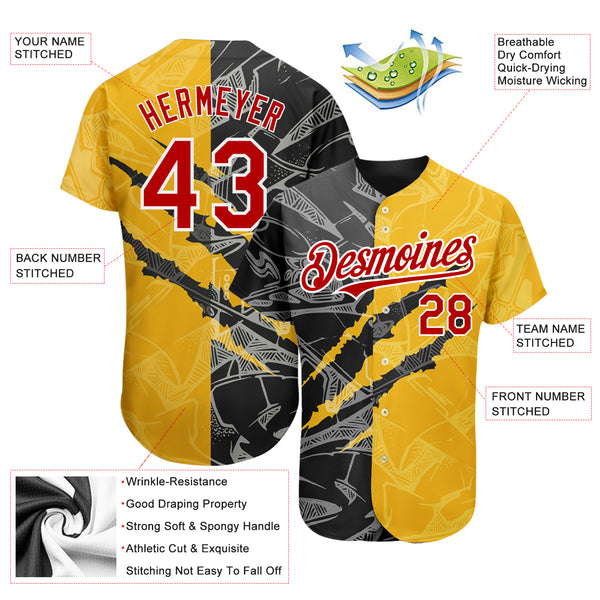 Source OEM Custom Rubber Printing Baseball jersey Cool-dry Fabric Graffiti  Pattern Baseball Shirt on m.