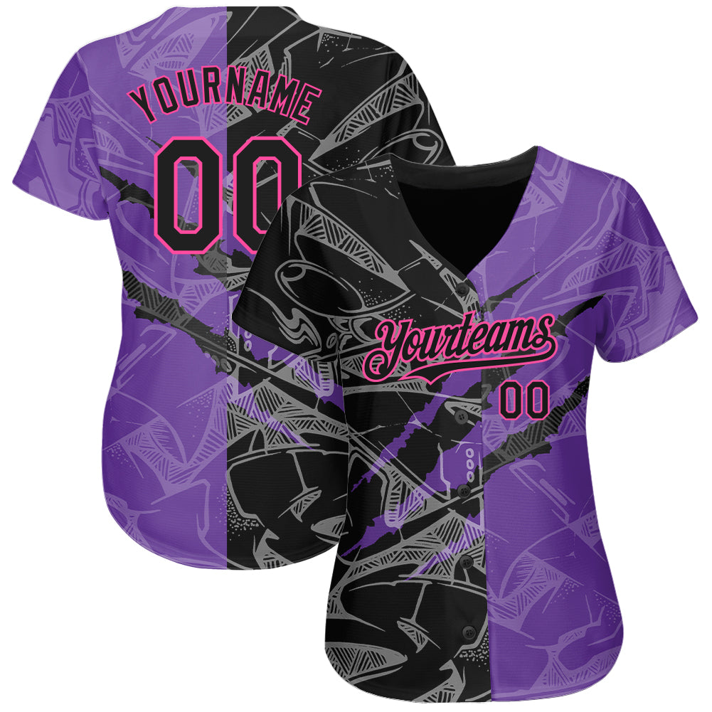 BG Baseball Jersey Purple Blank Jerseys Outdoor Sportswear Embroidery Sewing Hip-hop Street Culture