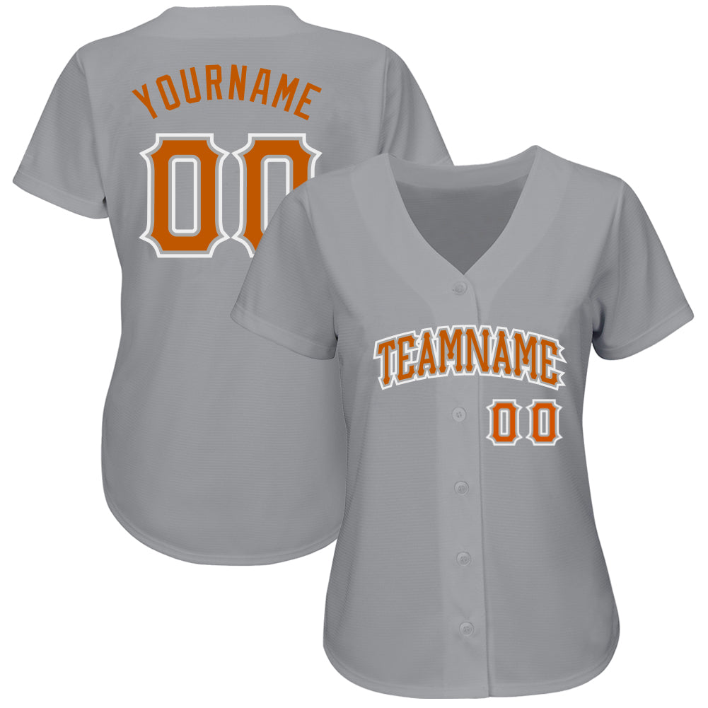 Custom Fade Fashion Baseball Jersey Orange Black-White Authentic - FansIdea