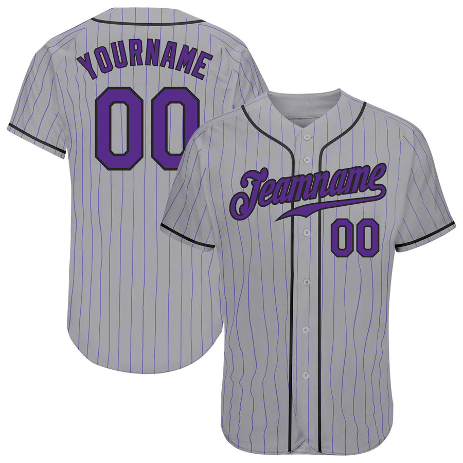 Custom Black White-Gray Baseball Jersey – FanCustom