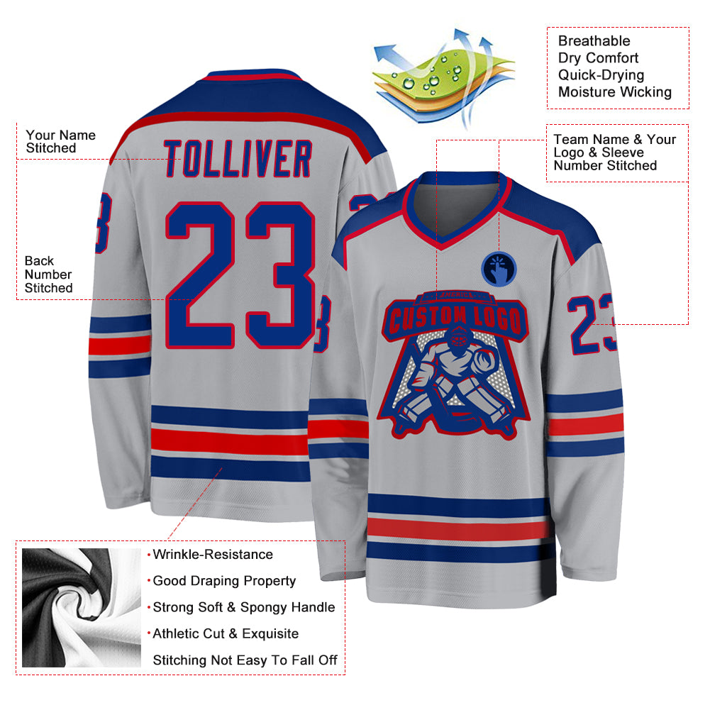 Custom Hockey Jerseys with a Colorado Embroidered Twill Logo