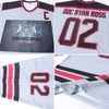 Custom Gray Black-Maroon Hockey Jersey