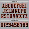 Custom Gray Black-Orange Mesh Authentic Football Jersey