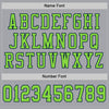 Custom Gray Neon Green-Navy Mesh Authentic Football Jersey