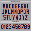 Custom Gray Navy-Orange Authentic Baseball Jersey