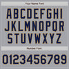 Custom Gray Navy-Old Gold Authentic Baseball Jersey