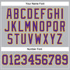 Custom Gray Black Pinstripe Purple-Gold Authentic Basketball Jersey