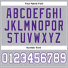 Custom Gray White-Purple Authentic Throwback Basketball Jersey