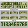 Custom Stitched Gray Green-Gold Football Pullover Sweatshirt Hoodie